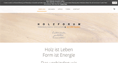 Desktop Screenshot of holzforum-wegenast.de